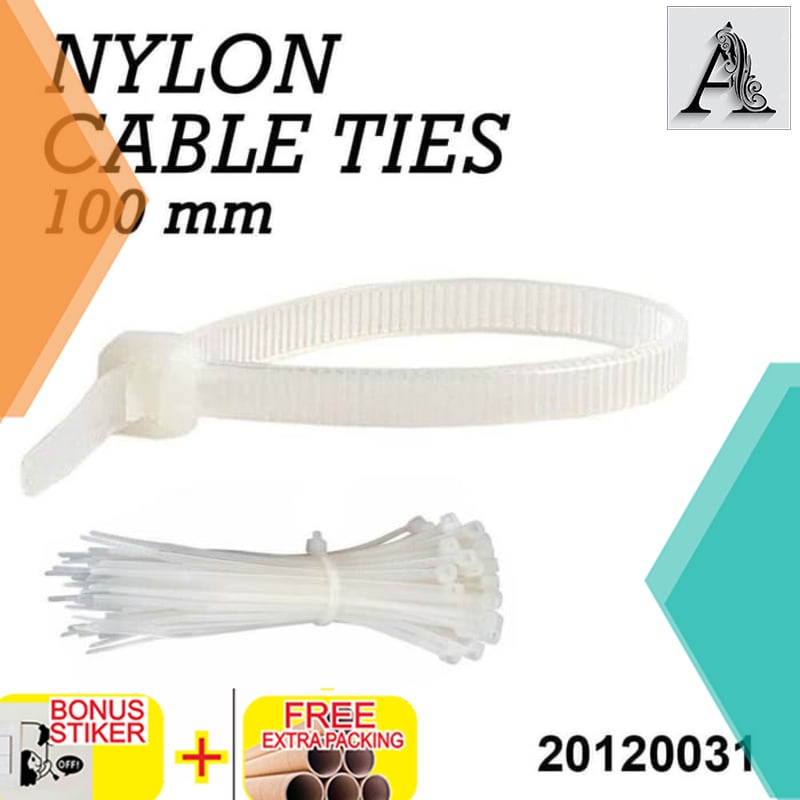 

Promo Kabel Tis / Cable Tie / Kabel Ties Putih 100 mm pengikat kabel - Putih