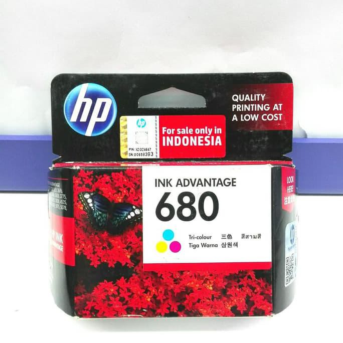 

TINTA PRINTER HP 680 Color ORIGINAL