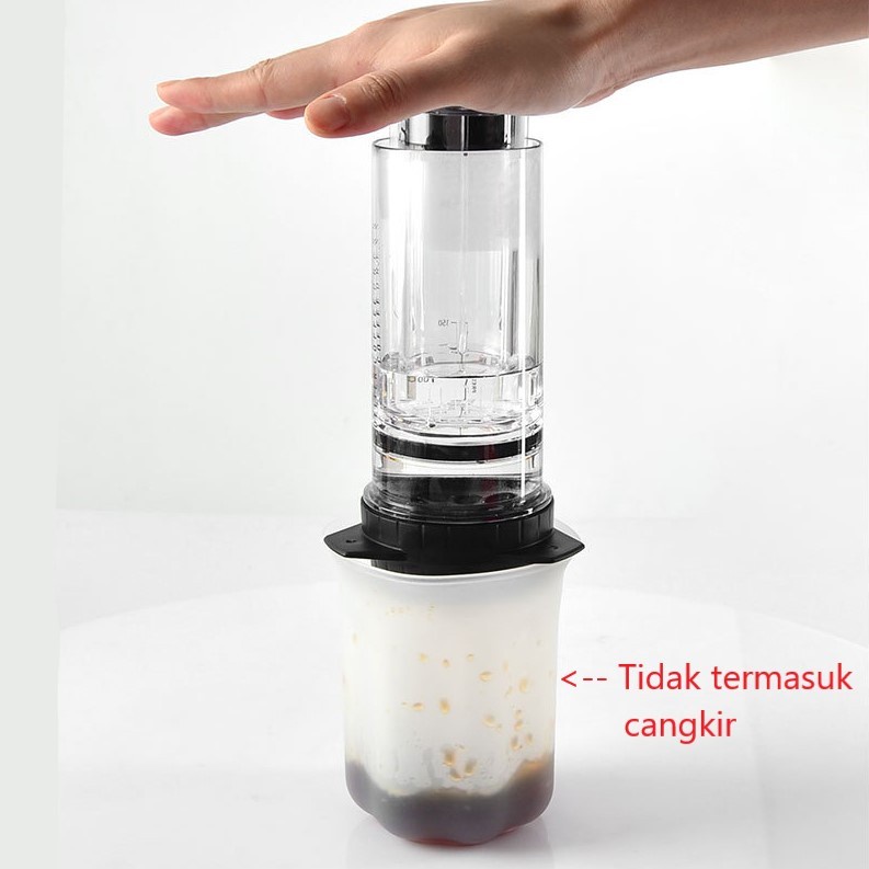 Set Alat Pembuat Kopi French Press Coffee Maker - T100 - Black