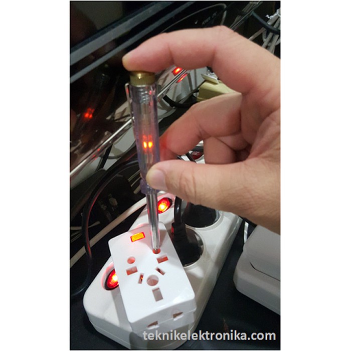 Obeng Tespen - Tespen Listrik Panjang Taspen 13,5cm Diameter 1,5cm Obeng Min - (0.5cm) COD 50 gram