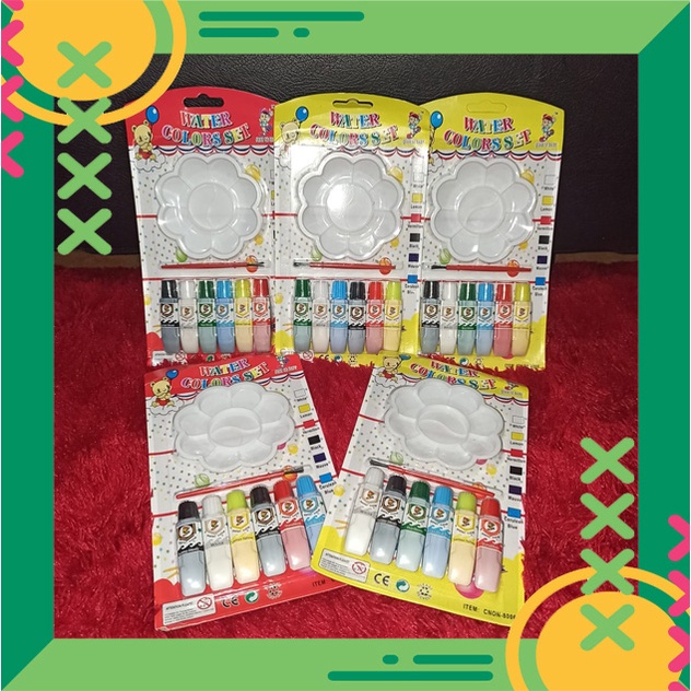 

WATER COLOUR SET CAT AIR WARNA 6 PCS