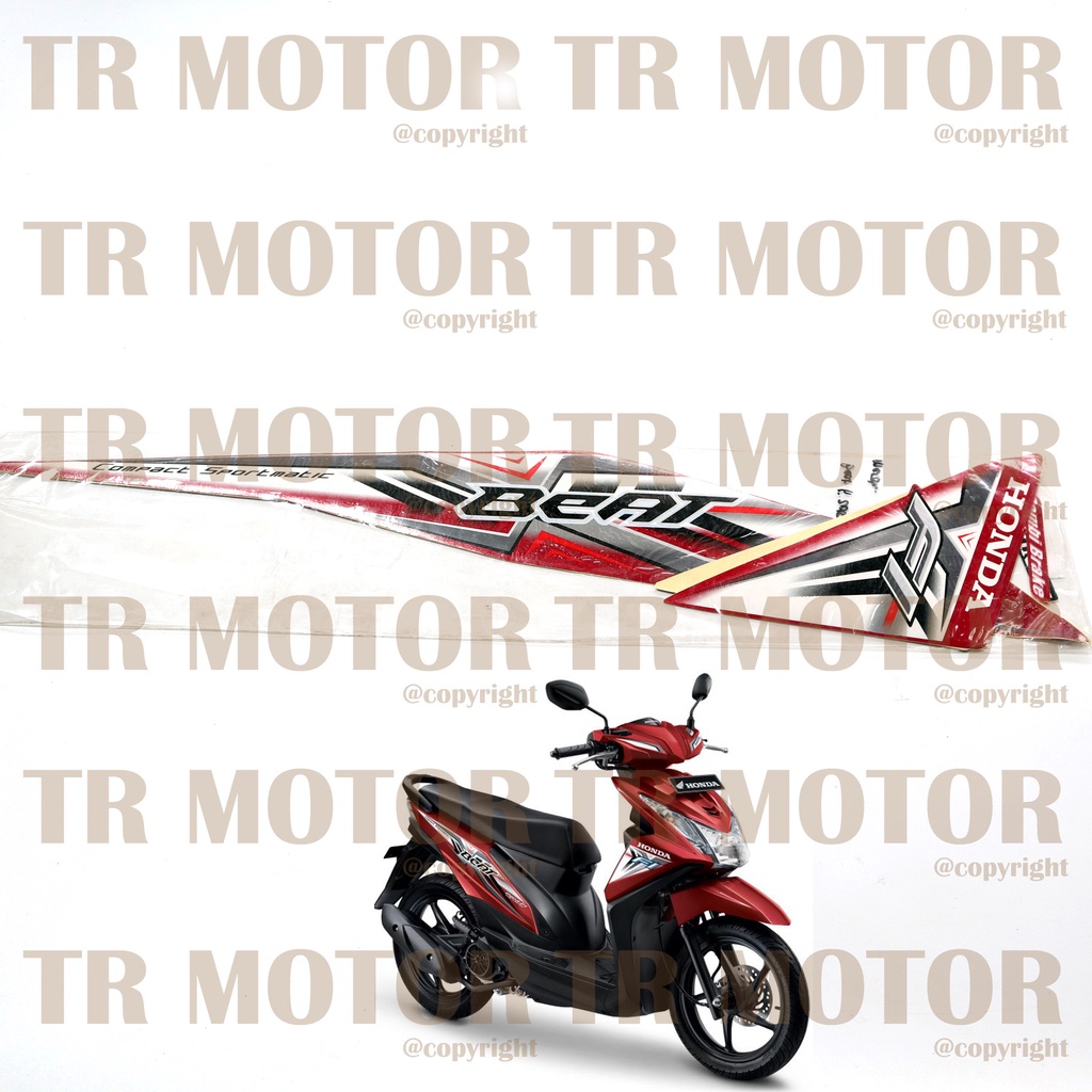 Stiker Motor Beat Fi 2015 Sticker Striping Full Body Motor