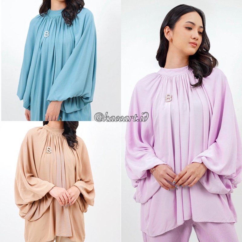 READY Cindy blouse size S M benang jarum by buttonscarves