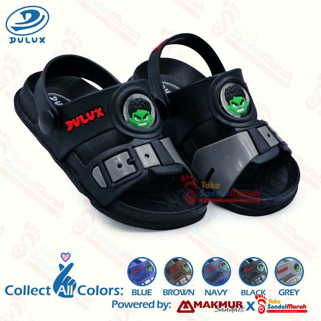 Toko Sandal Murah - Sandal Slop Anak Tali Belakang Karakter Hulk / Sandal Slop Anak Laki Laki / Sandal Gunung Anak Laki Laki / Sandal Karet Anak Laki  Laki Ukuran 20-25 [Tk Sandal Murah M 11 M 362]