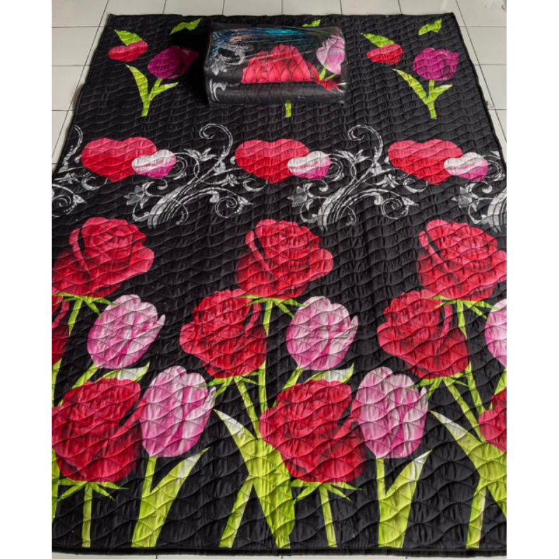 karpet karakter quilting bunga jumbo