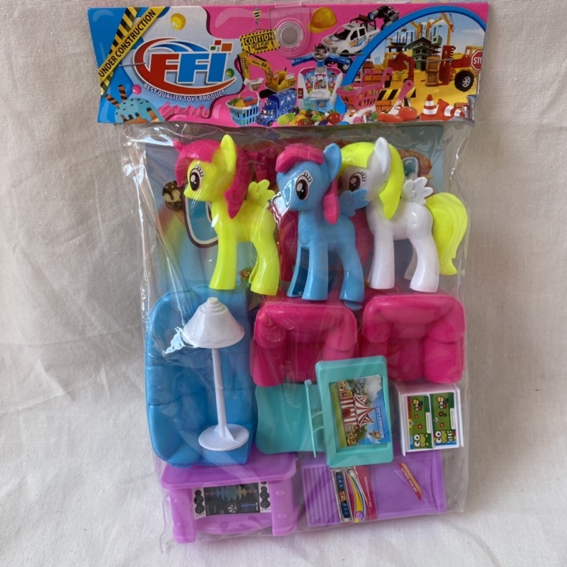 Mainan kuda poni Little Pony Set FI557