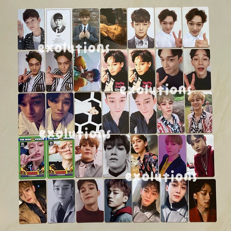 EXO Chen Official Photocard PC [BACA DESC‼️] Album MAMA XOXO Growl Overdose Love Me Right Exodus Jap