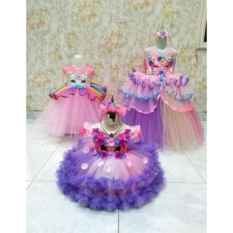 Gaun pesta anak/gaun mewah megar/dress pesta anak/ baju pesta