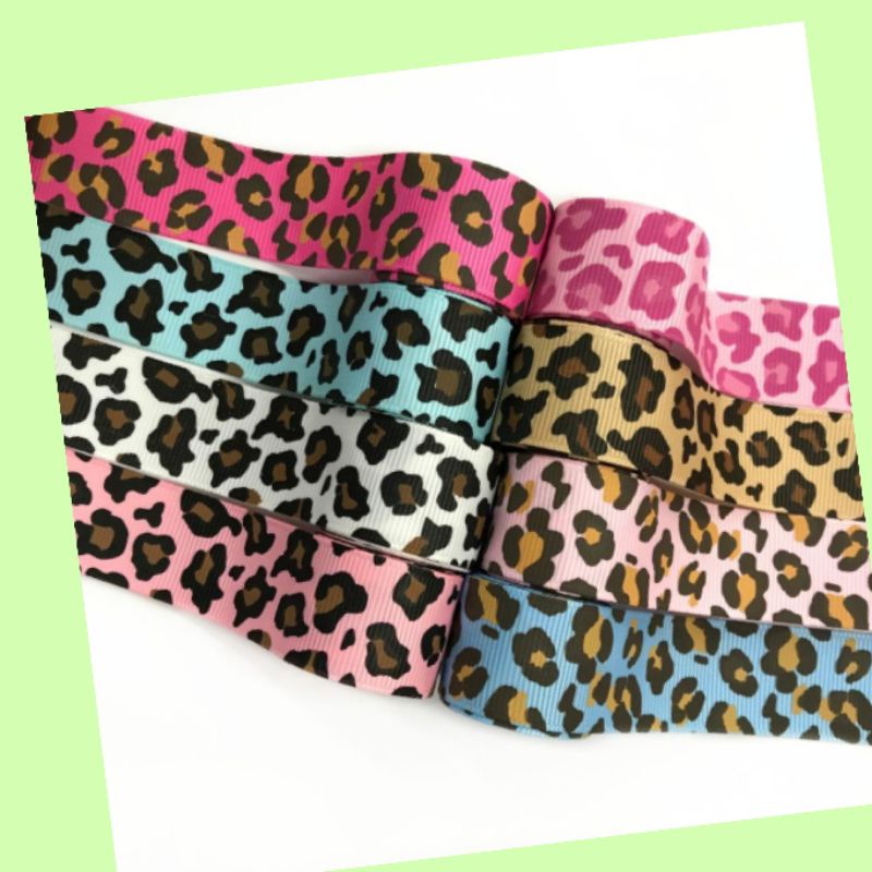 

[1 YARD] - 2.2 CM PITA KADO / PITA HAMPERS / PITA GROGRAIN MOTIF MACAN