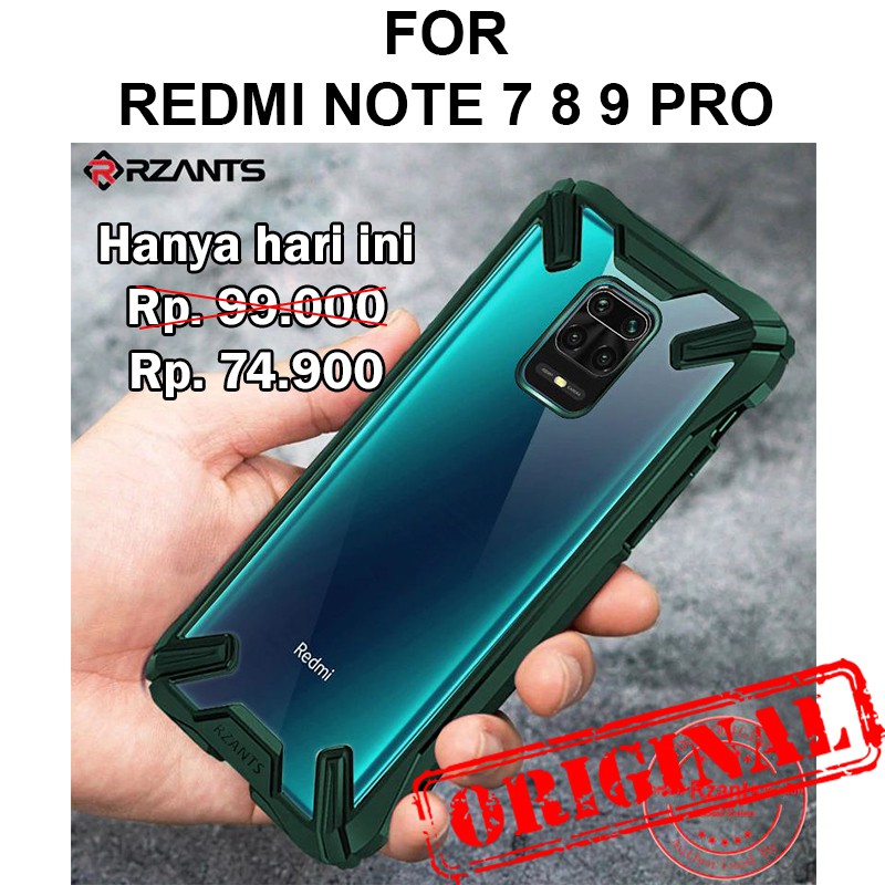 RZANTS MILITARY case Xiaomi Redmi Note 7 8 9 Pro casing cover fuze tpu not ringke fusion