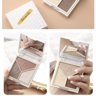 LAMEILA 3 in 1 Cosmetic Plate Eyeshadow Highlighter Concealer Corrector Waterproof LA114