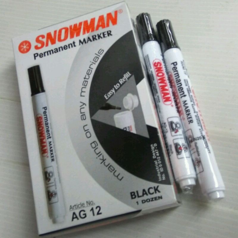 

Spidol SNOWMAN permanent marker AG 12