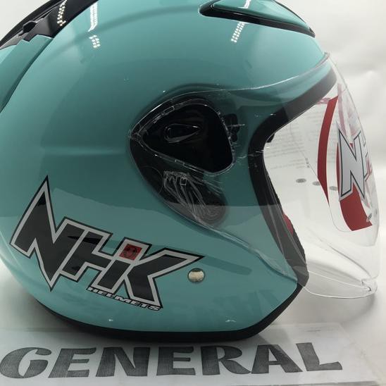ZWL Helm NHK R6 Solid Light Tosca Biru Tosca Half Face ! □