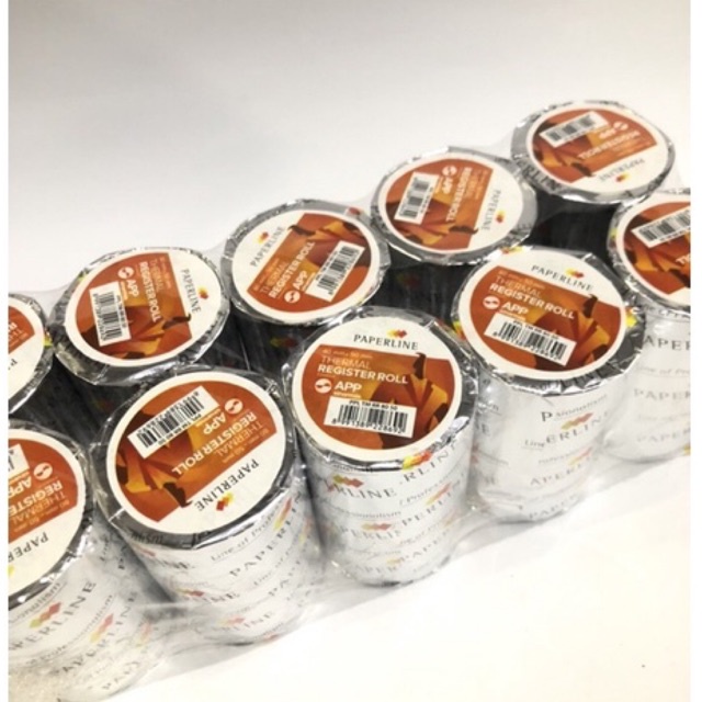 

Kertas Thermal Register Roll Paperline ukuran 80mm X 50mm / Kertas Struk Paperline / Kertas Thermal Paperline / Register Roll