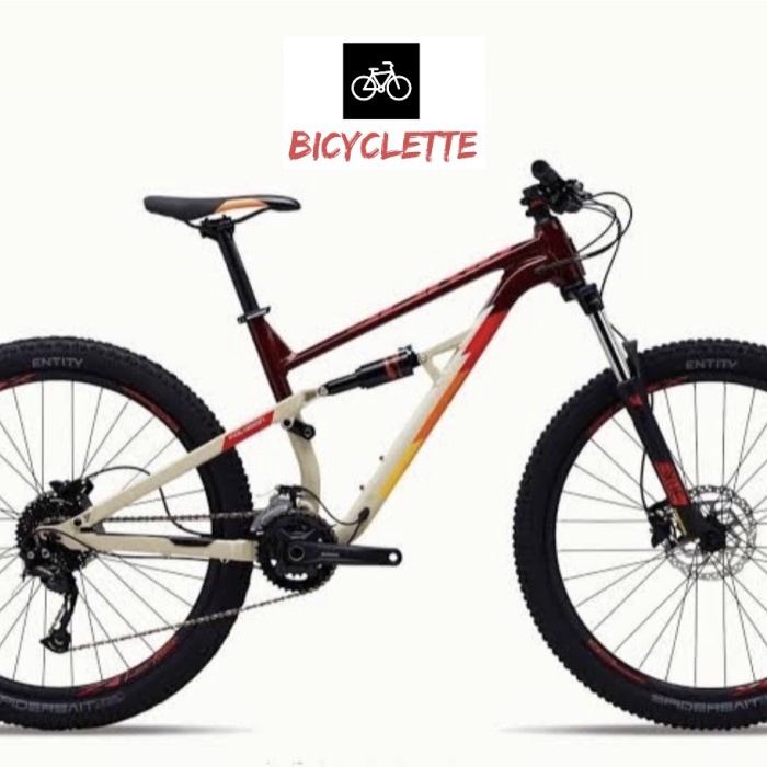 SEPEDA GUNUNG MTB POLYGON SISKIU D5 2021 D 5 27 inch FULL SUSPENSION - MAROON