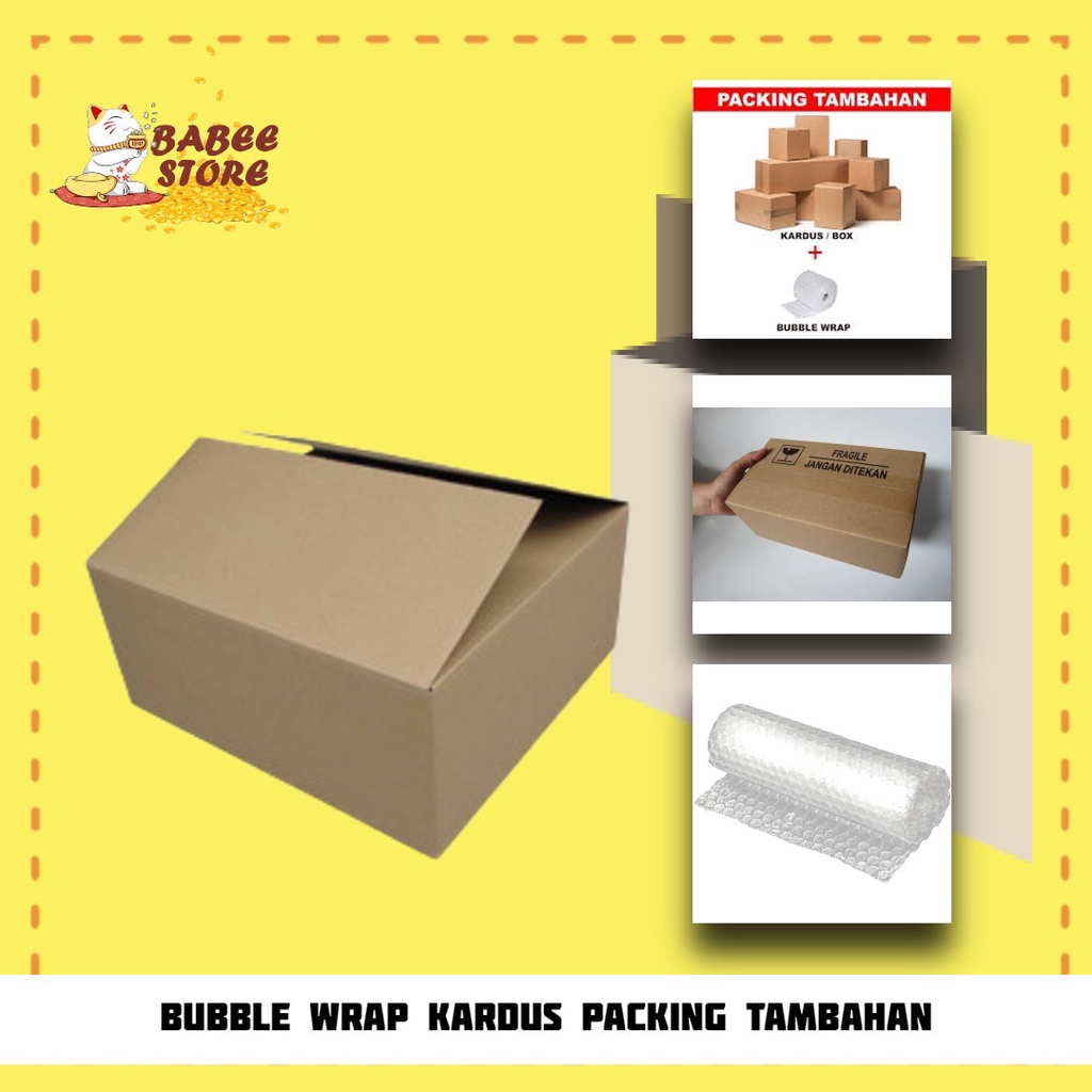 BUBBLE WRAP KARDUS PACKING TAMBAHAN