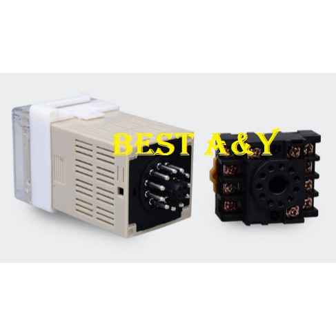 DH48J DH48J-11A 220V Digital Display Counter Relay Dual Signal Input 11 Pin