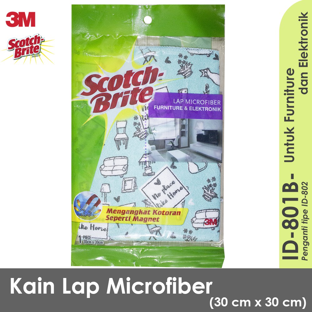 Ktmstore Scotch Brite Kain Lap Microfiber 3M Elektronik dan Furniture ID-801B