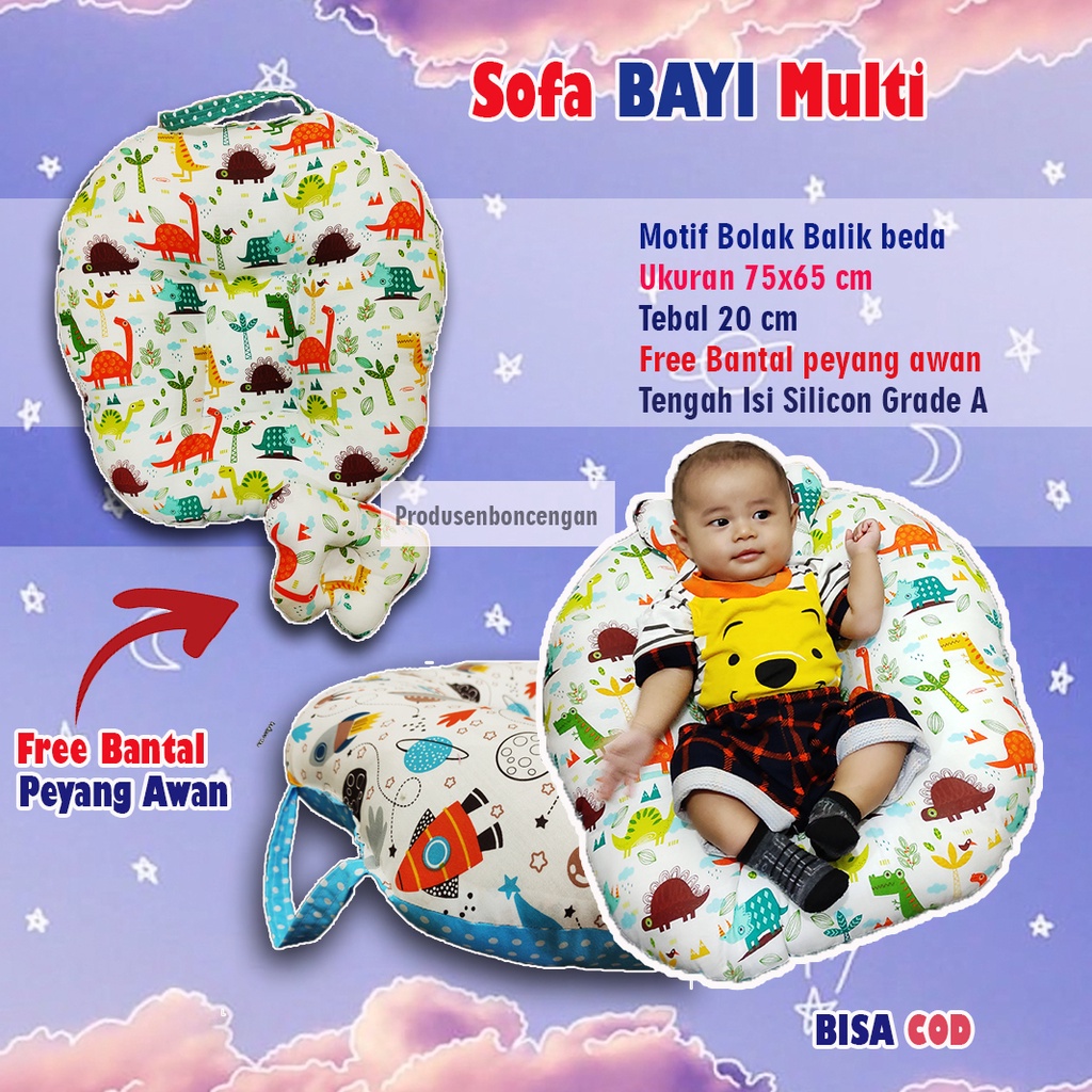 FREE bantal peyang Sofa Bayi Jumboo Empuk