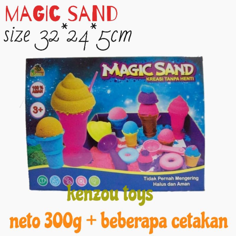 mainan magic sand pasir kinetik oct dus