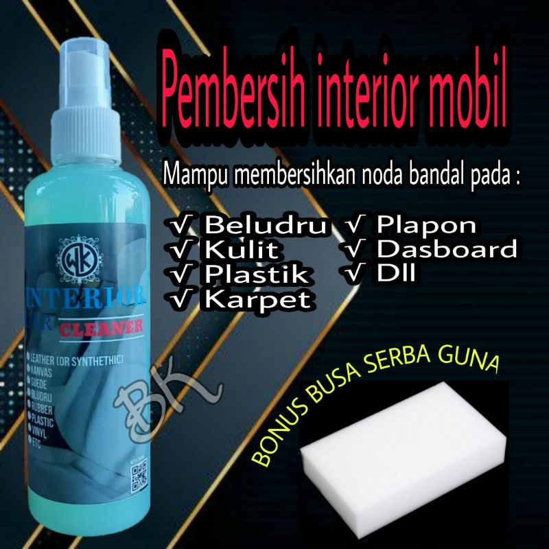 Paket pembersih dan pengkilap interior mobil