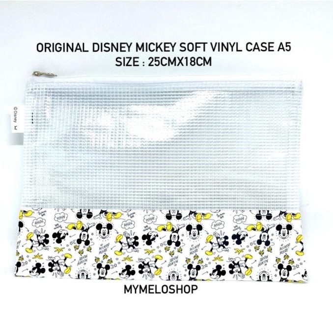 

(BISA COD) DISNEY MICKEY SOFT VINYL CASE A5 ORIGINAL FROM JAPAN KOMPLIT Kode 928