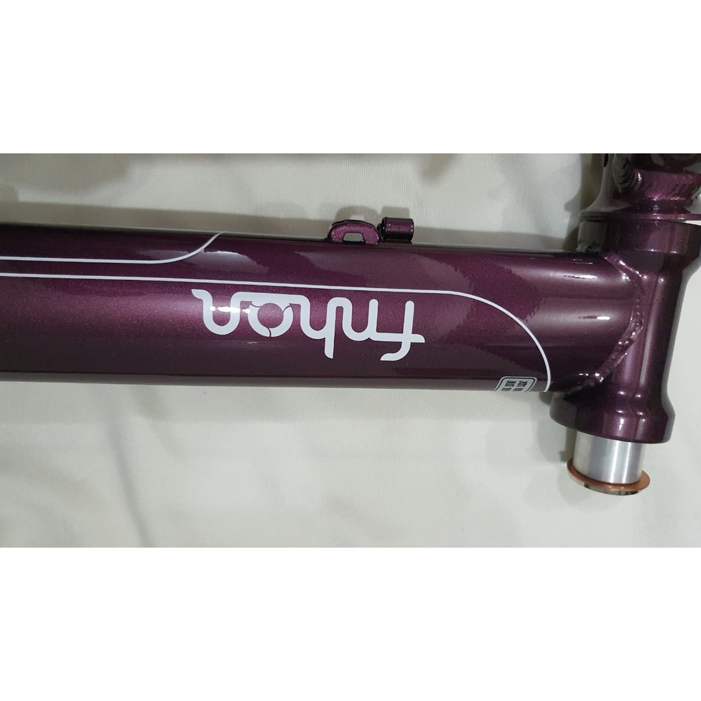 Frame Fork HP FNHON Storm Ungu Metalic Bright Purple Burgundy Discbrake Disc Brake DB