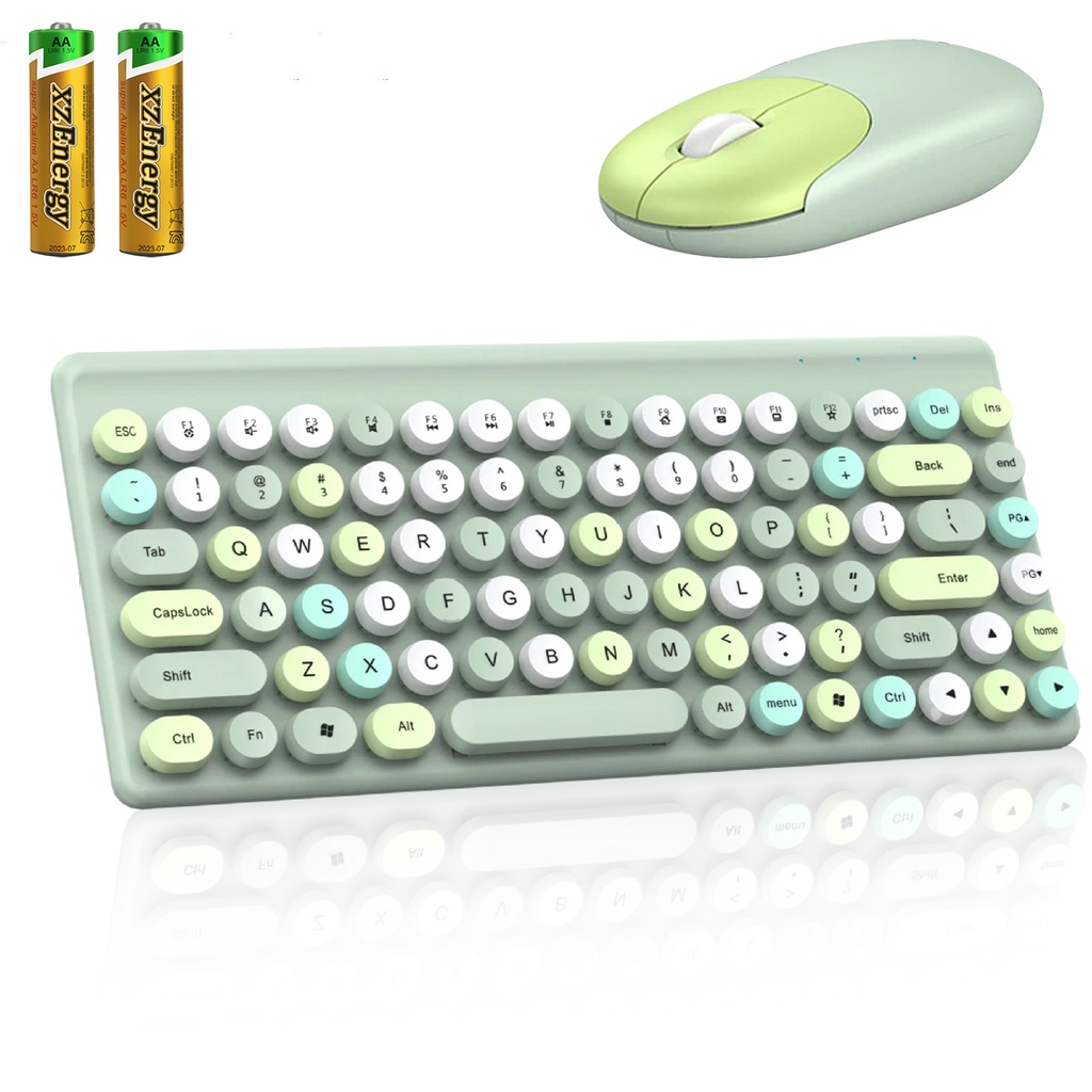 Wireless Keyboard Mouse Set 2.4Ghz For Notebook Laptop Desktop PC QW02