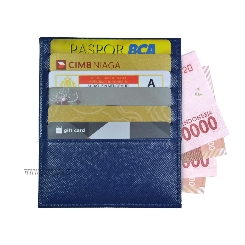 LUXTHER - 12 SLOTS SAFFIANO LEATHER / CARDHOLDER / DOMPET KARTU / SLIM WALLET