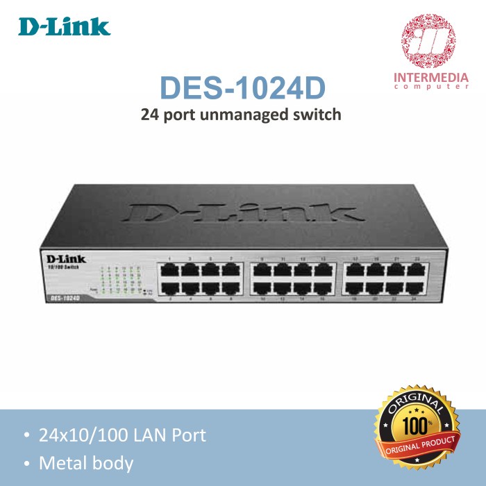 Switch hub DLINK DES 1024D