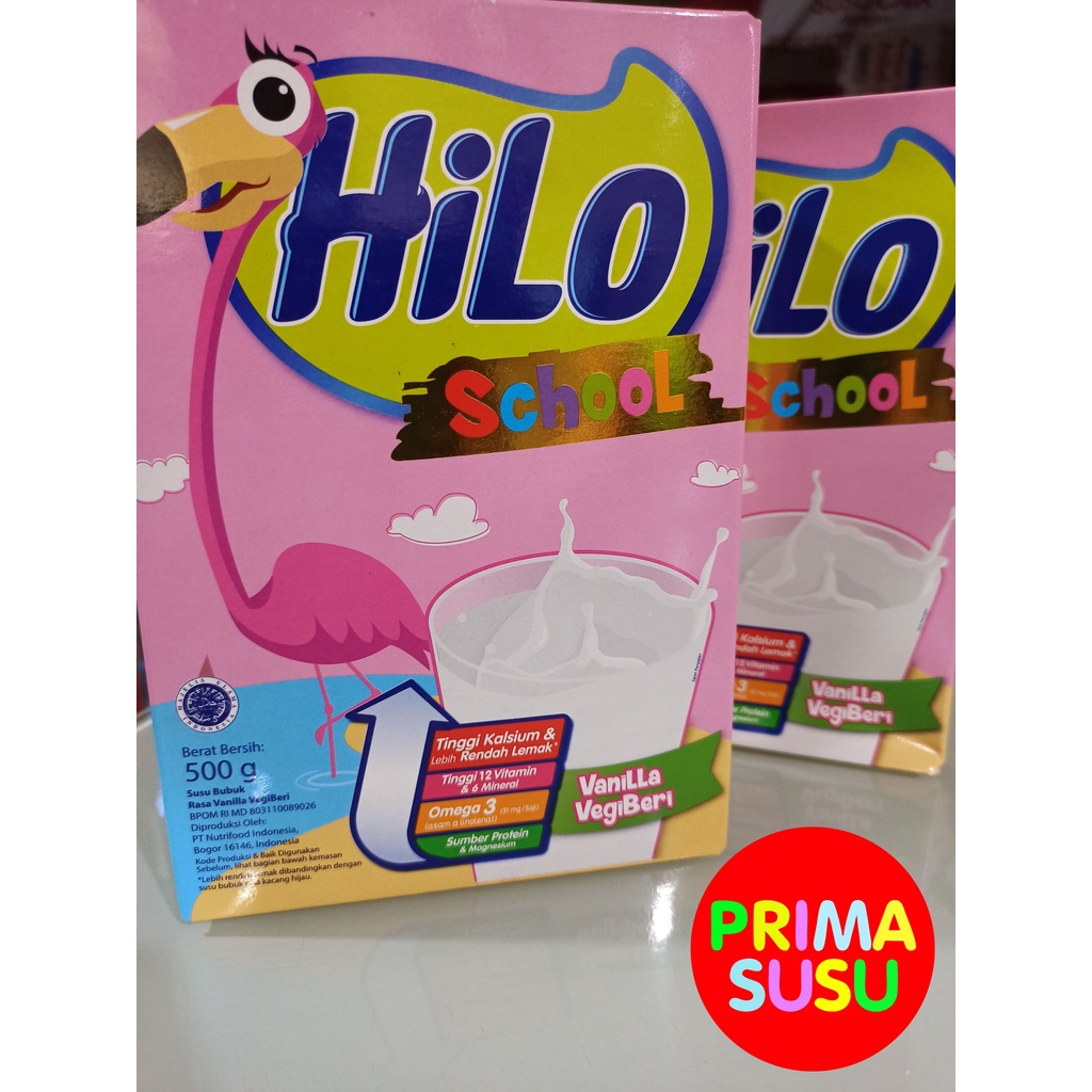 Hilo School 500 Gr, Cokelat, Vanila Vegiberry, Strawberry Cheesecake, Cotton Candy