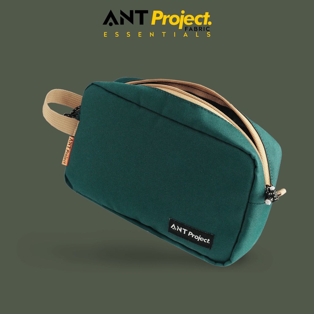 ANT PROJECT - Pouch Unisex IRISH Hijau botol