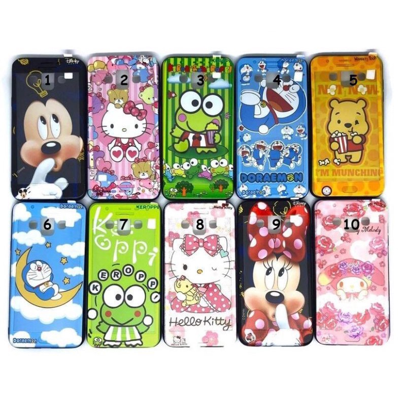 Case Fuze character + Temperedglass + Packing Type For Samsung/Oppo /Xiaomi/Vivo