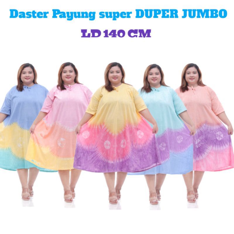 Daster kaos payung super jumbo LD 140 lebih