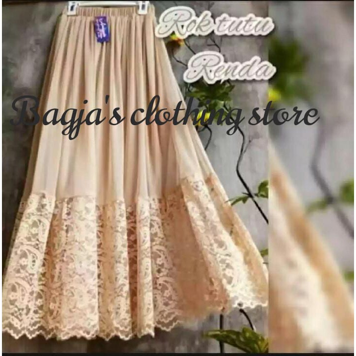 RECOMMENDED ROK TUTU RENDA BAWAH / ROK TUTU IMPORT / ROK KERJA / ROK MOTIF