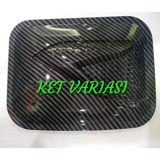 Tank cover- tutup tangki mobil Ayla carbon