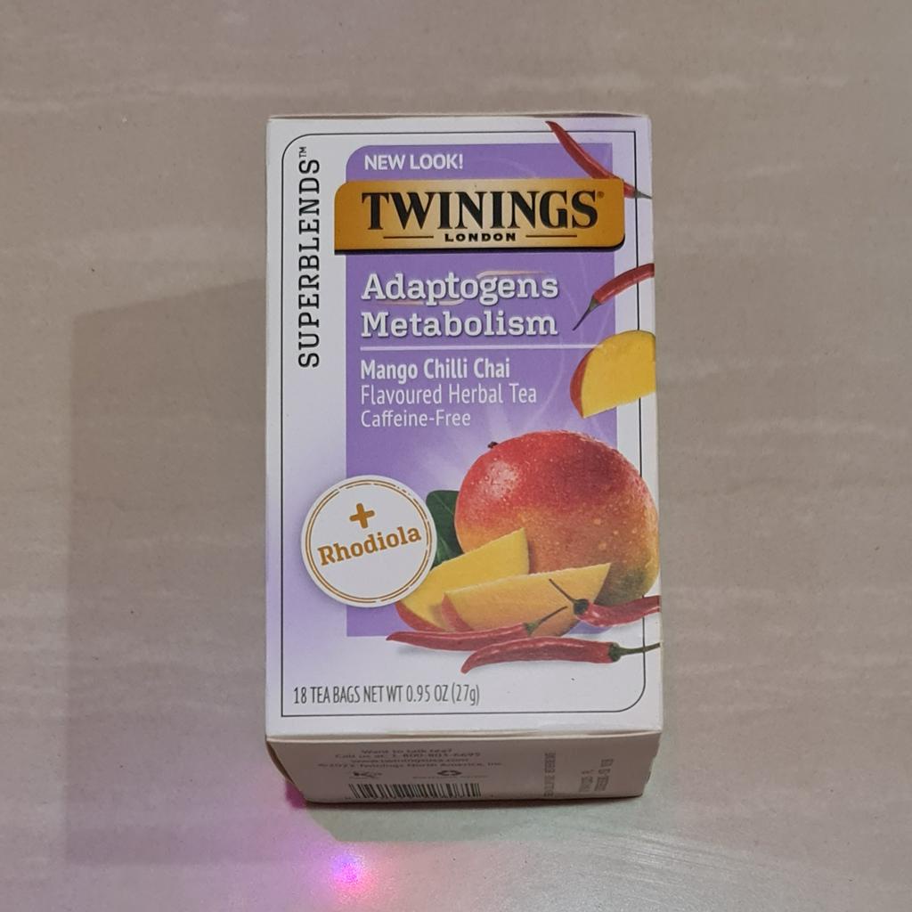 Twinings of London Adaptogens Metabolism Mango Chai Tea 18 x 15 Gram