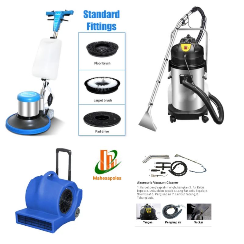 paket laundry karpet mesin polisher karpet vacuum ekstraktor 30L blower 3 speed