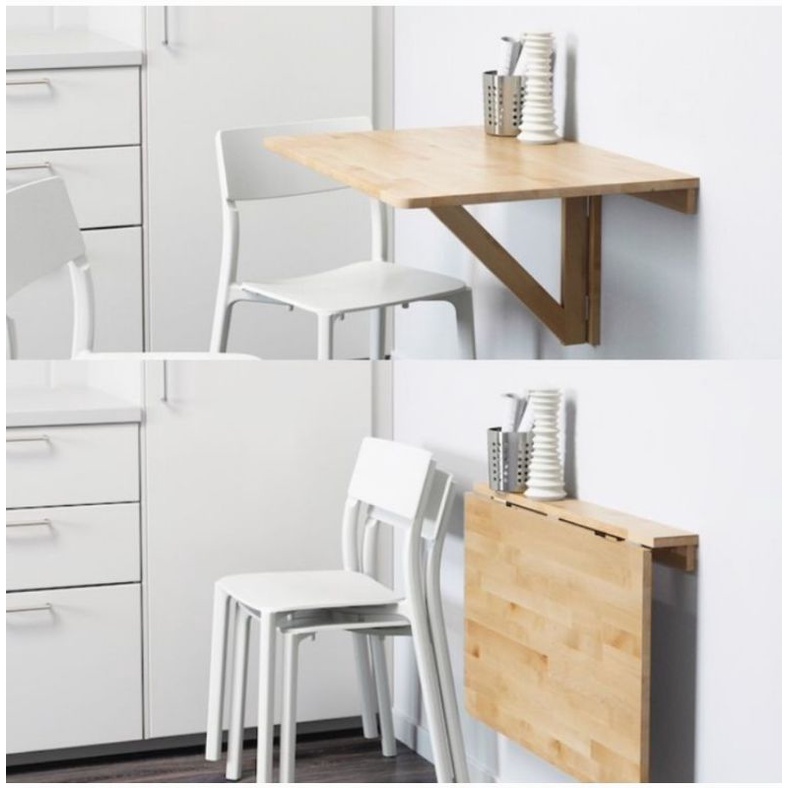 HOME TREASURY - Ikea Norbo Meja Lipat Dinding
