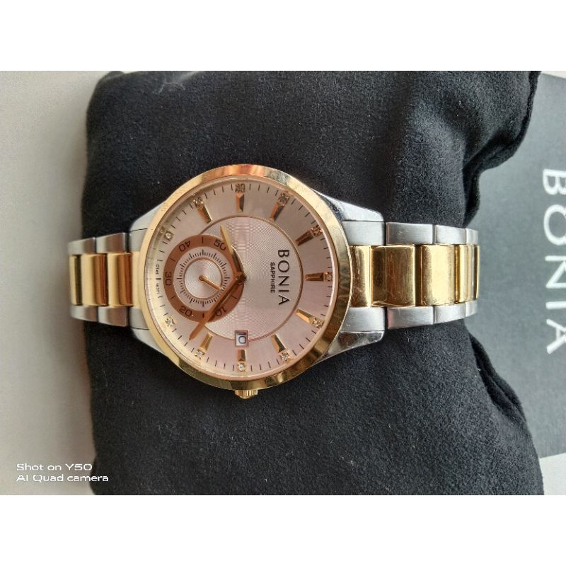 Jam Tangan Bonia Original BNB 10371 SAPPHIRE Wanita Second