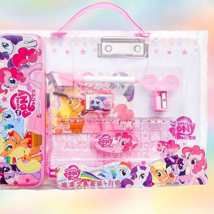 

Keluaran Terbaru.. kotak pensil pony / frozen set papan tulis 2in1