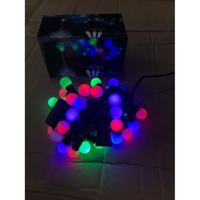 LAMPU NATAL LED LONCONG BULAT LAMPU LED TAHAN AIR OUTDOOR