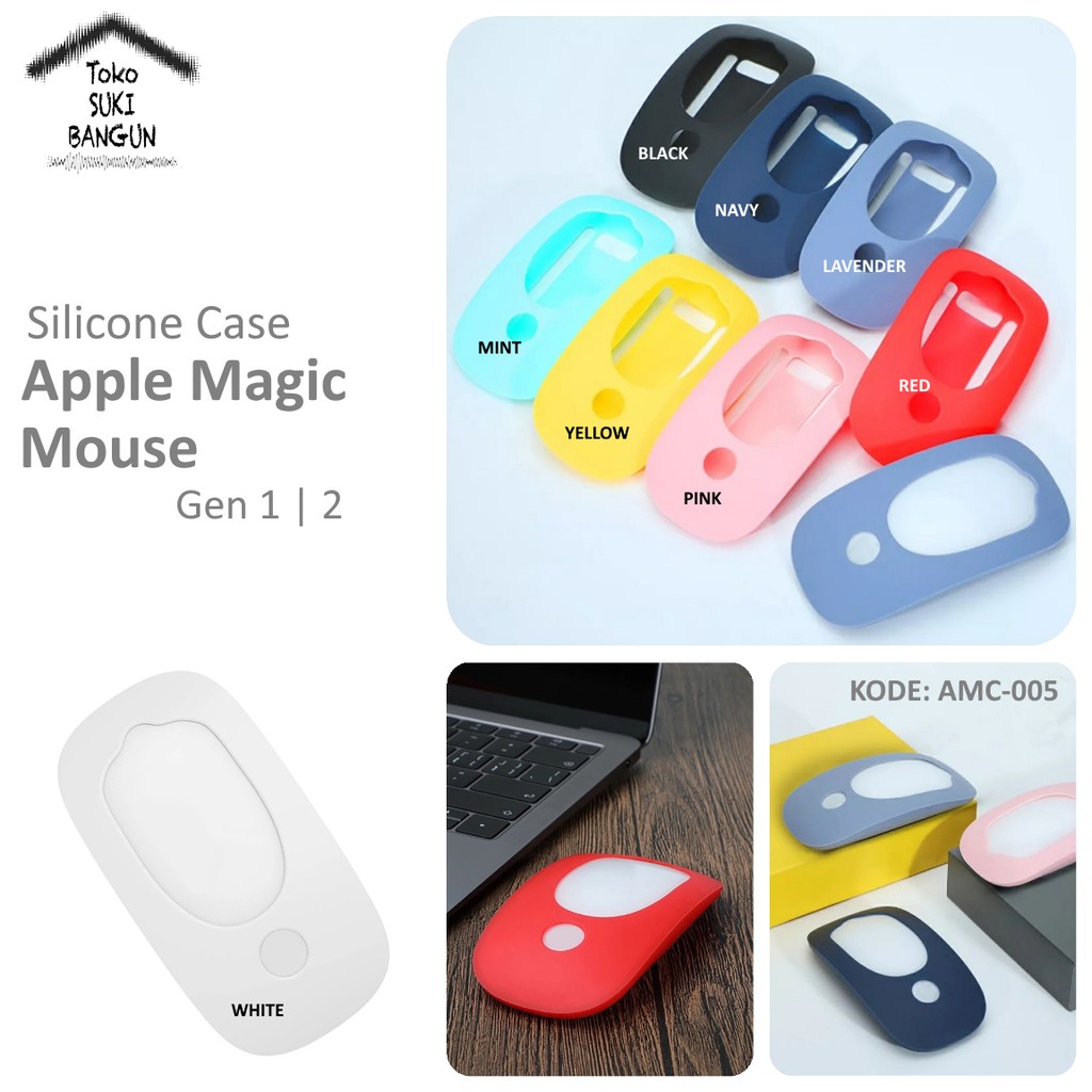 Casing Apple Magic Mouse 1 2 Case Rubber Silicone FULL COVER AMC-005