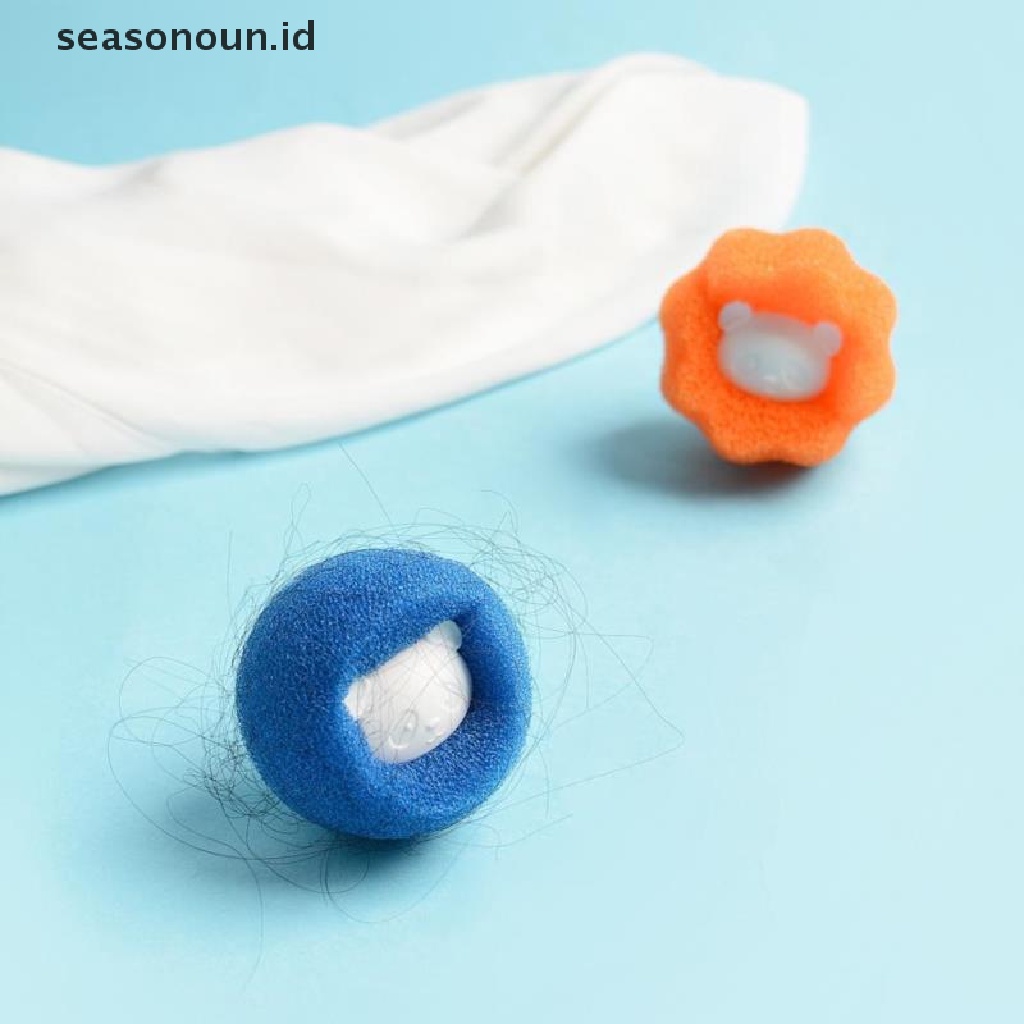 (seasonoun) Bola Penghilang Bulu Hewan Peliharaan Reusable Untuk Mesin Cuci