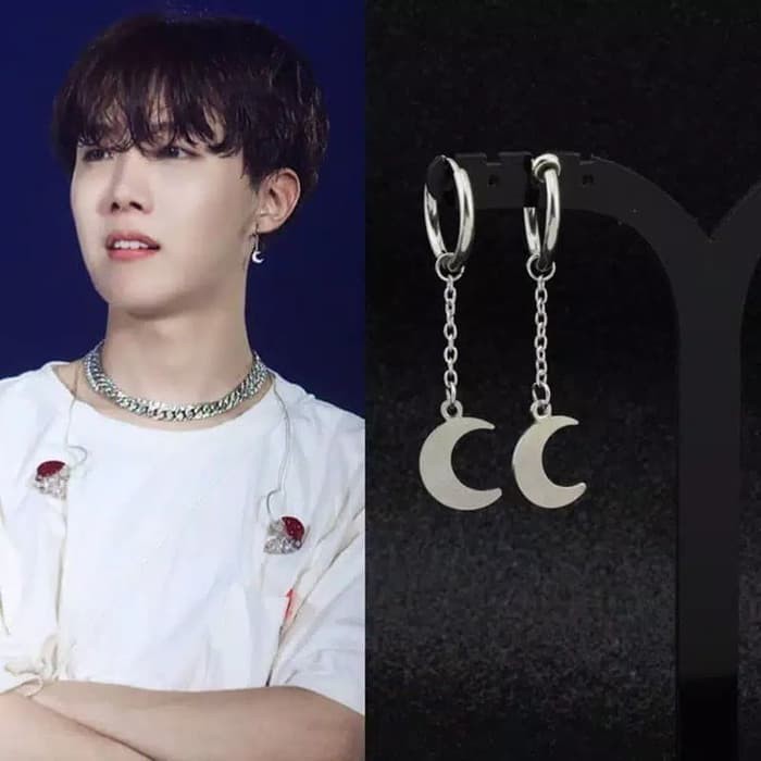 EE0427 - Anting JEPIT Tanpa Tindik Pria Wanita Kpop Korea BTS EXO GOT7