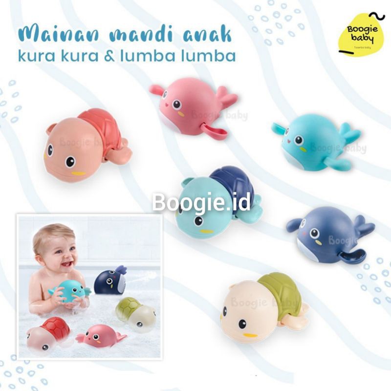 MAINAN MANDI BAYI KURA KURA & LUMBA LUMBA BERENANG