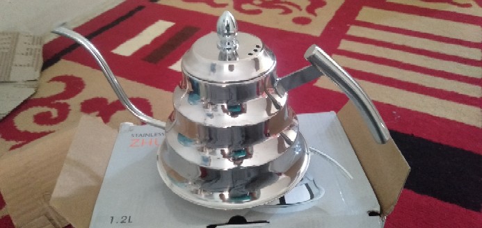 Teko Leher Angsa 1,2 Ltr Kopi Gooseneck Kettle /coffee Pot Stainless Steel Zhujie