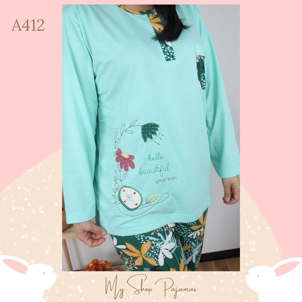 PIYAMA BABYDOLL PAJAMAS ANNE CLAIRE / BAJUTIDUR BABYDOLL SETELAN TANGAN LENGAN PANJANG CELANA PANJANG DEWASA WANITA SLEEPWEAR PP-7
