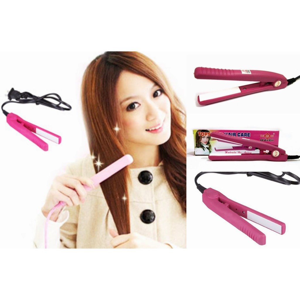 Catok Rambut Travel Mini Haidi Topsonic Hair Straightner Styling