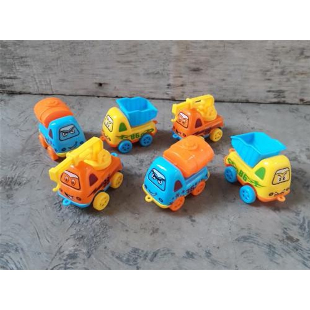 Mobil CARTOON TRUCK construction Team 6 pcs NO.389-6A